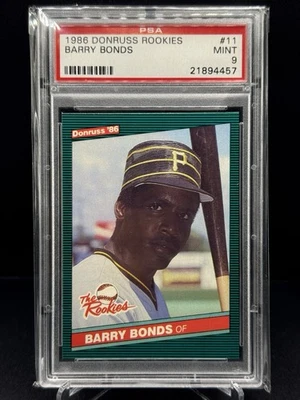 1986 Donruss The Rookies Barry Bonds #11 PSA 9 - Imagem 1 de 2