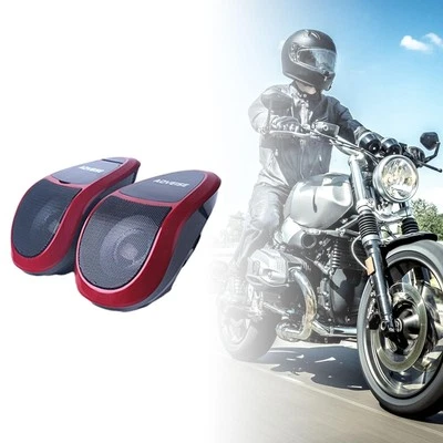 2x Motorcycle Audio System Loudspeakers Radio Replacement Waterproof Speakers - Image 1 of 4