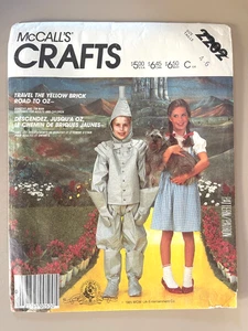 Disfraz de Dorothy y Tin Man para niños McCall de 1980 patrón 2202 4-6 SIN CORTAR - Imagen 1 de 2
