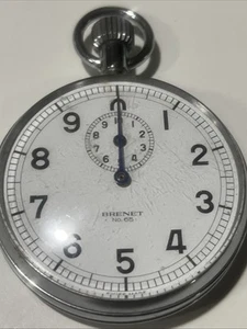 🇺🇸Brenet vintage Swiss Made n. 65 Cronometro Solo Ricambi Non Funzionante - Foto 1 di 3