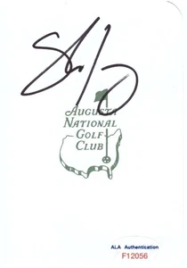 SHANE LOWRY Signed Augusta National Masters Scorecard ALA F12056 - Picture 1 of 1