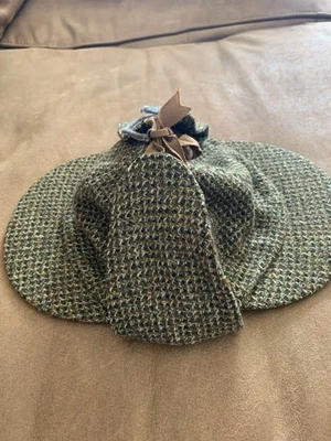 Sombrero de tweed verde Herbert Johnson DEERSTALKER Sherlock Holmes de colección Foto 1 de 4