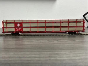 Overland Models HO Brass OMI-1395 Tri-Level Auto Rack ATSF #84344 *Custom Paint - Picture 1 of 13