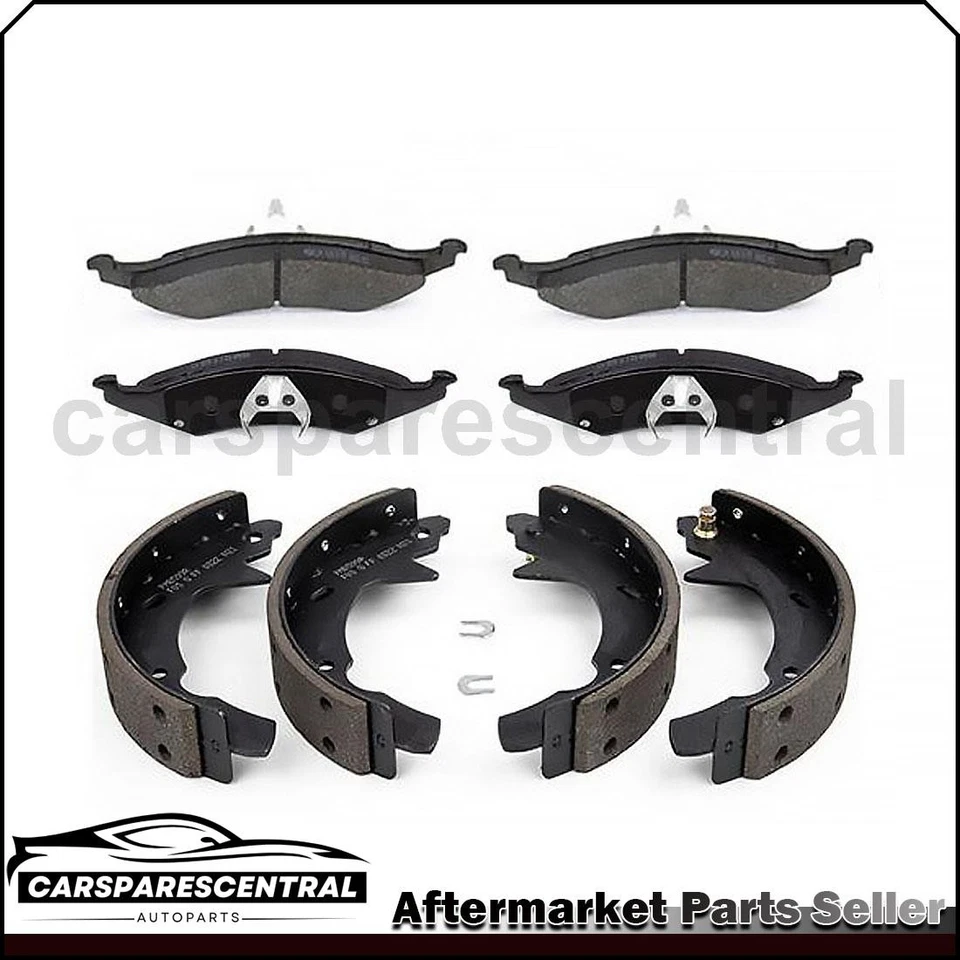 Pastillas de freno y zapatas semimetálicas delanteras traseras para Ford Taurus 1992 1993 Foto 1 de 4