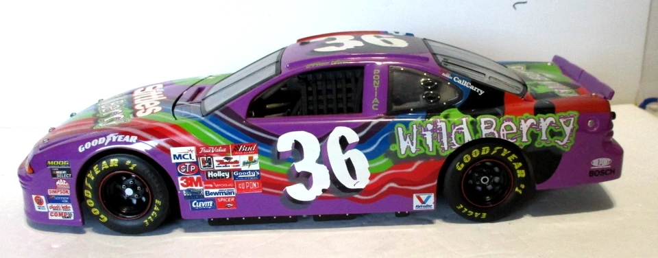 Revell 1:18 Scale Diecast Car #36 Ernie Irvan 1998 Pontiac Skittles Wild Berry - Image 1 of 4