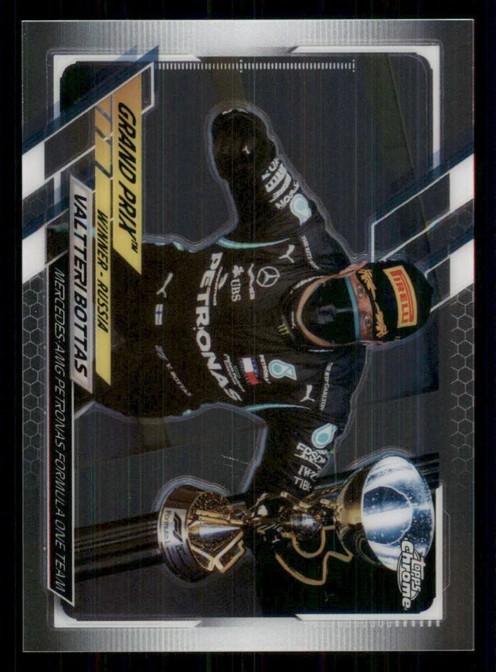 2021 Topps Chrome Formula 1 #147 Valtteri Bottas/Grand Prix Winners - Image 1 of 2