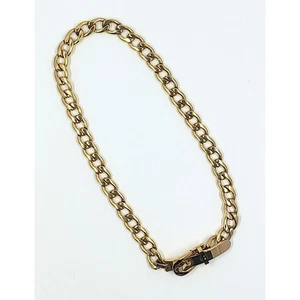 Collar gargantilla hebilla cinturón chapado en oro titanio de 12,5 pulgadas - Imagen 1 de 3