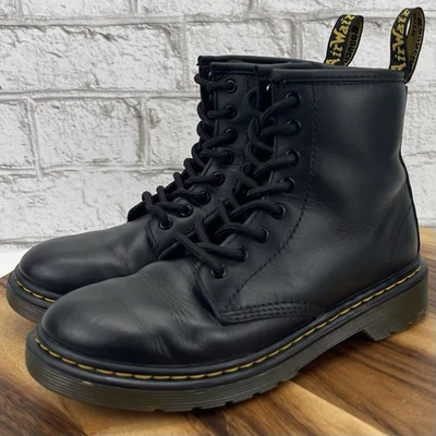 Dr. Martens Airwair 1460 J Juvenil Talla 2 botines de cuero negros con cremallera lateral Foto 1 de 4