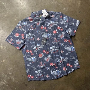 NUEVO CON ETIQUETAS Camisa Reyn Spooner X NFL Hawaiana Aloha Abotonada XL Tennessee Titans - Imagen 1 de 5