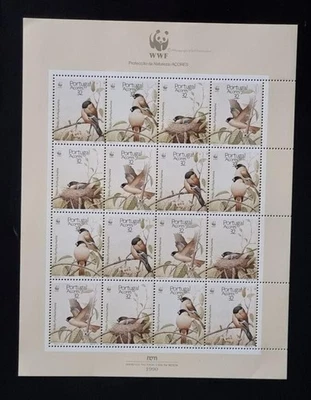 Portugal 1990 1990 Azores Birds Completo 4V en hoja completa de 4 juegos mnh Foto 1 de 2