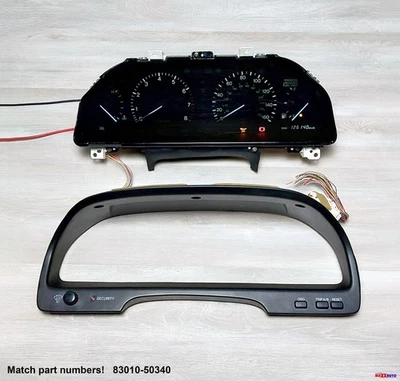 1994 年 LEXUS LS400 仪器集群速度计量器 83010-50340 126K 英里原始设备制造商 — 第 1/4 张图片