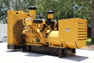CATERPILLAR 3412C SR4 GENERATOR SET 681KVA 545KW PRIME 480V 1800 RPM 2915 HRS - Picture 1 of 21