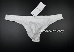 Hom Men white freddy cotton stretch G-string thong underwear size S M L XL - Picture 1 of 9