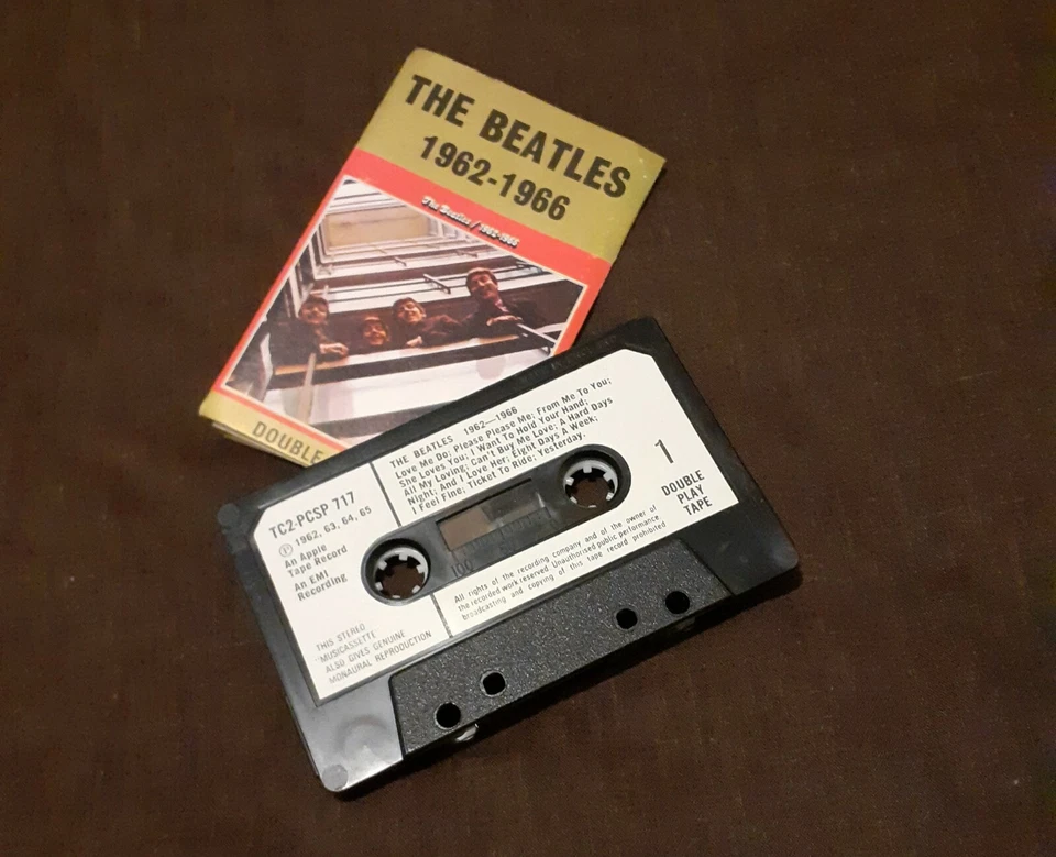The Beatles 1962-1966- Cassette TC2-PCSP717- White Paper Labels - Image 1 of 1