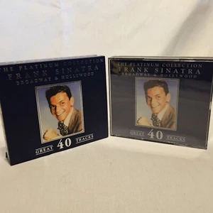 Frank Sinatra Broadway & Hollywood: THE PLATINUM COLLECTION;GREAT 40 TRACKS (CD) - Picture 1 of 9