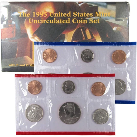 1995 U.S. Mint Set Uncirculated Original Government Packaging OGP Collectible Cover