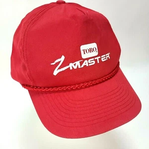 Toro Z-Master Mowers Hat Red Adjustable Ball Rope Bill Snapback Cobra Cap NOS - Picture 1 of 12