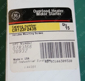 GE, CR123F243B, CR123-F24.3B, Juego de 3 Motor Calentador de Sobrecarga Eléctrico General St - Imagen 1 de 2