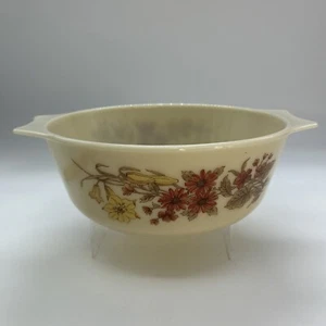 Cazuela horno otoño vintage Pyrex England Woodland Country MCM 27B crema - Imagen 1 de 19