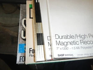 New Sealed 2 BASF Long Play Reel to Reel Tapes, 3 OTHERS USED - Picture 1 of 2