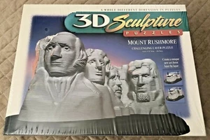 3D Sculpture Puzzles Mount Rushmore Challenging Layer Puzzle 1998 New and Sealed - Picture 1 of 12