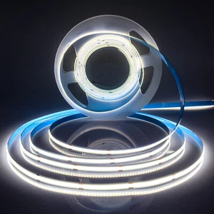 5m DC12V COB LED Strip Light 320LEDs/M Linear Dimmable Bar Tape Ribbon For Room - Picture 1 of 11