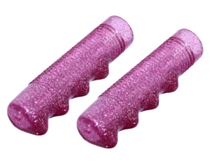 SPARKLE Pink Bicycle Handlebar Glitter Vintage Lowrider Cruiser Bike Grips. - Picture 1 of 1