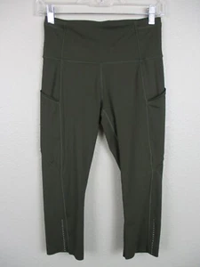 Lululemon Corte Rápido Libre Talla 6 Verde Ejército Nulux W6AS5S 19" Bolsillos entrepierna - Imagen 1 de 13