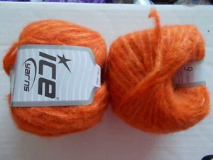 Ice Yarns Kean Wolle gebürstetes Garn, orange, Menge 2 (110 Yards pro Stück) - Bild 1 von 3