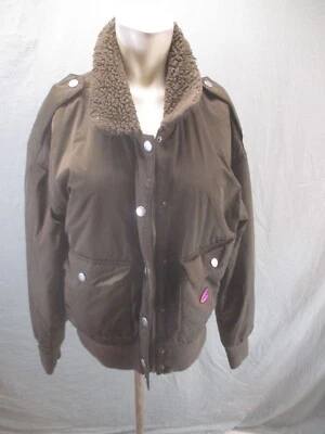 Vans Curren Knost Size L Womens Full Zip Snap Pocket Insulated Bomber Jacket 122 - Image 1 of 4