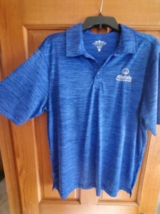 Allstate Polo Shirt Men's Large - Blue Charles River - Space Dye Design - Large - Picture 1 of 3