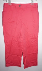 Sag Harbor Flamingo Bright Pink Capri Crop Dress Pants Womans Sz 8 - Picture 1 of 4