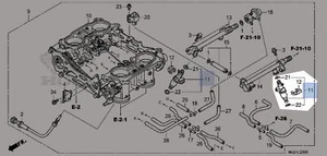 Honda 2003-2014 ST Fuel Injector Assembly 16450-MCS-003 New OEM New 16450MCS003 - Picture 1 of 1