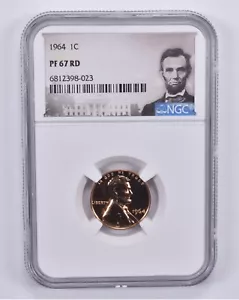 1964 Lincoln Memorial Cent PF67 RD NGC Special Label - Picture 1 of 5