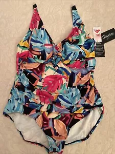 Maxine Of Hollywood da donna cinturino floreale imbottito MINIMIZZATORE ISTANTANEO taglia 24 nuovo con etichette spazioso - Foto 1 di 24