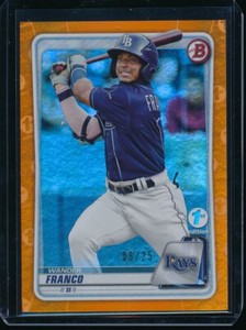 WANDER FRANCO 2020 Bowman 1st Edition BFE-1 ORANGE FOIL #/25 Rays Rookie Card RC