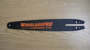 WoodlandPro Arbormax Lite 10" 1/4 pitch LP .043 56DL carving chainsaw bar USA - Picture 1 of 2