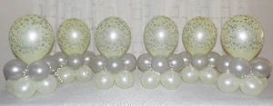 6 TISCH - PERLE HOCHZEITSTAG 30. - BALLONDISPLAY - TISCHMITTELSTÜCK - Bild 1 von 8