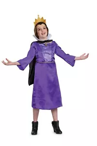 Kids Disney Official Snow White Evil Queen Costume Girls Halloween Fancy Dress - Picture 1 of 3