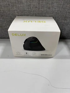DELUX M618mini Rechargeable Bluetooth 2.4G Wireless Vertical Mouse Carpal Tunnel - Picture 1 of 1