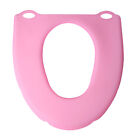 Klappbares Toiletten-Sitzkissen, tragbar, wiederverwendbar, Silikon, pink