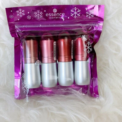 Essence Cosmetics 4pk Velvet Matte Lipstick Pink Nude Neutral Shades - Image 1 of 4