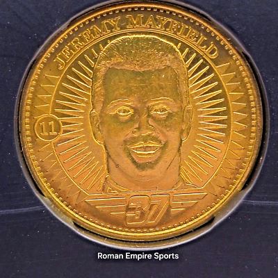 1998 Pinnacle Mint  NASCAR Coins Brass Jeremy Mayfield #11 - Image 1 of 4