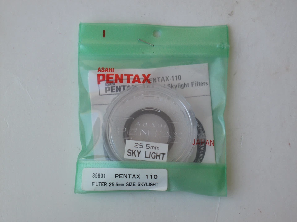 Pentax 110 25.5mm sky light filter with case/pouch,  NICE, US SELLER "LQQK" - Image 1 of 1