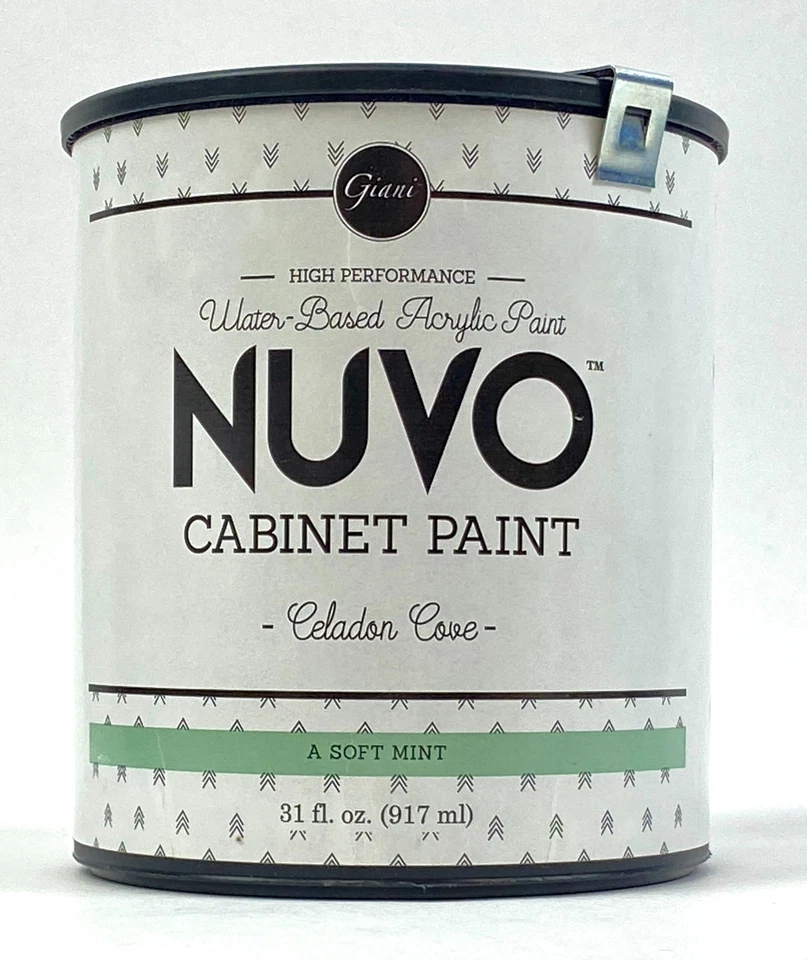 Pintura para gabinete Nuvo Celadon Cove 31 oz fácil aplicación secado rápido Foto 1 de 4