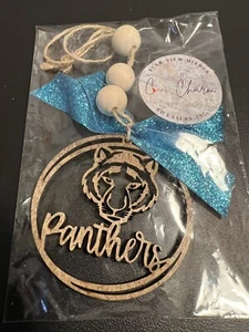 New,Rear View Mirror Car Charm, Laser Cut, "PANTHERS" - Foto 1 di 4