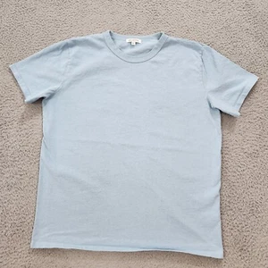 Gustin Shirt Herren Large blau Kurzarm Rundhalsausschnitt T-Shirt Freizeit Baumwolle hergestellt in den USA - Bild 1 von 9