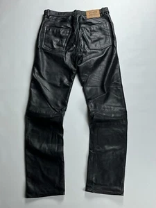 Vintage Levi's Lederhose Limited Edition Schwarz Korea Selten Archiv Gral - Bild 1 von 10