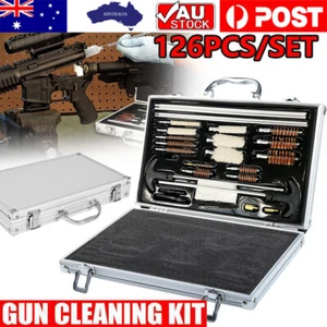 126pcs Gun Cleaning Tools Set Rifle Pistol Shotgun Firearm Cleaner Kit Universal - Picture 1 of 15