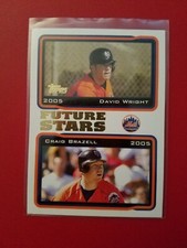 2004 Topps 2005 Future Stars David Wright Craig Brazell Mets